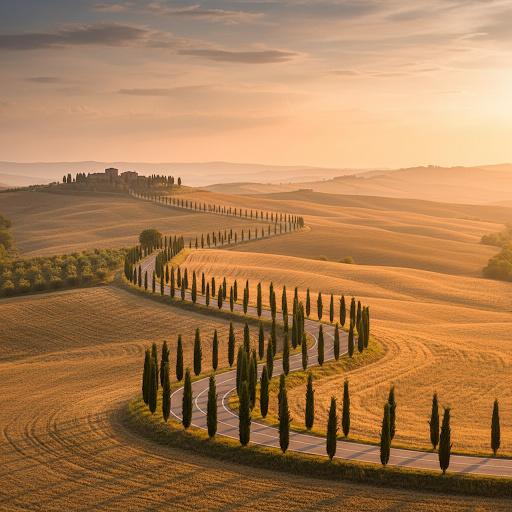 Paisagem da Toscana, Itália